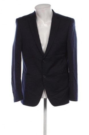 Ανδρικό σακάκι Dressmann, Μέγεθος L, Χρώμα Μπλέ, Τιμή 16,70 €