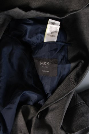 Мъжко сако Marks & Spencer, Размер L, Цвят Сив, Цена 13,99 лв.