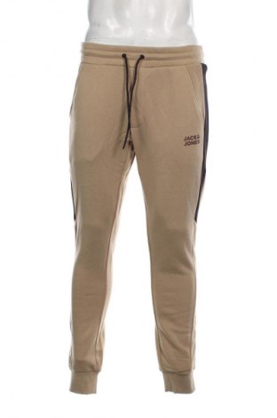 Ανδρικό αθλητικό παντελόνι Jack & Jones, Μέγεθος M, Χρώμα  Μπέζ, Τιμή 42,27 €