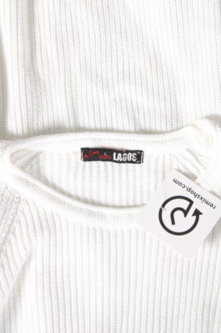 Дамски пуловер Lagos, Размер L, Цвят Бял, Цена 19,25 лв.