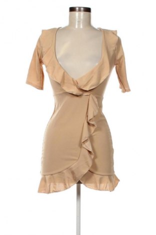 Kleid Pretty Little Thing, Größe XS, Farbe Beige, Preis 10,20 €