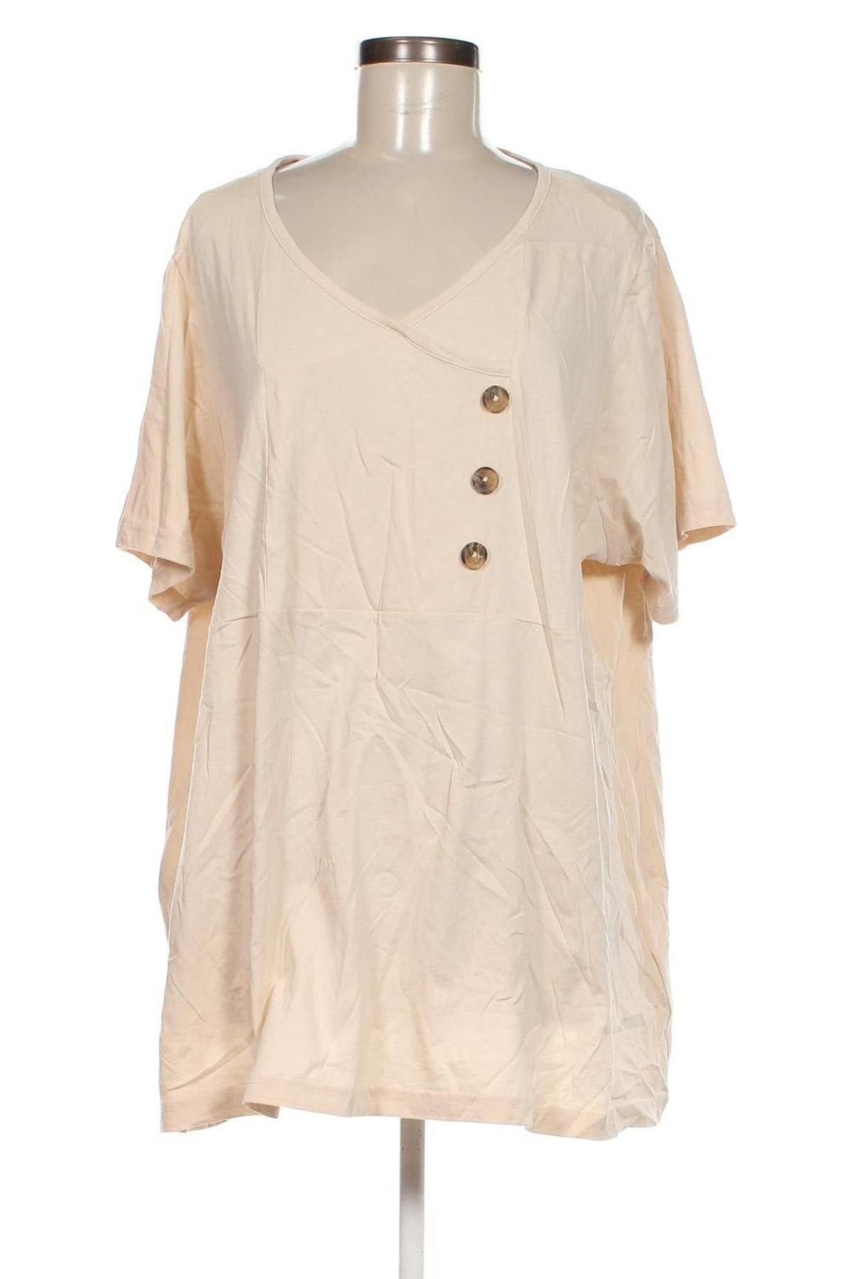 Damen Shirt, Größe 4XL, Farbe Beige, Preis € 13,22