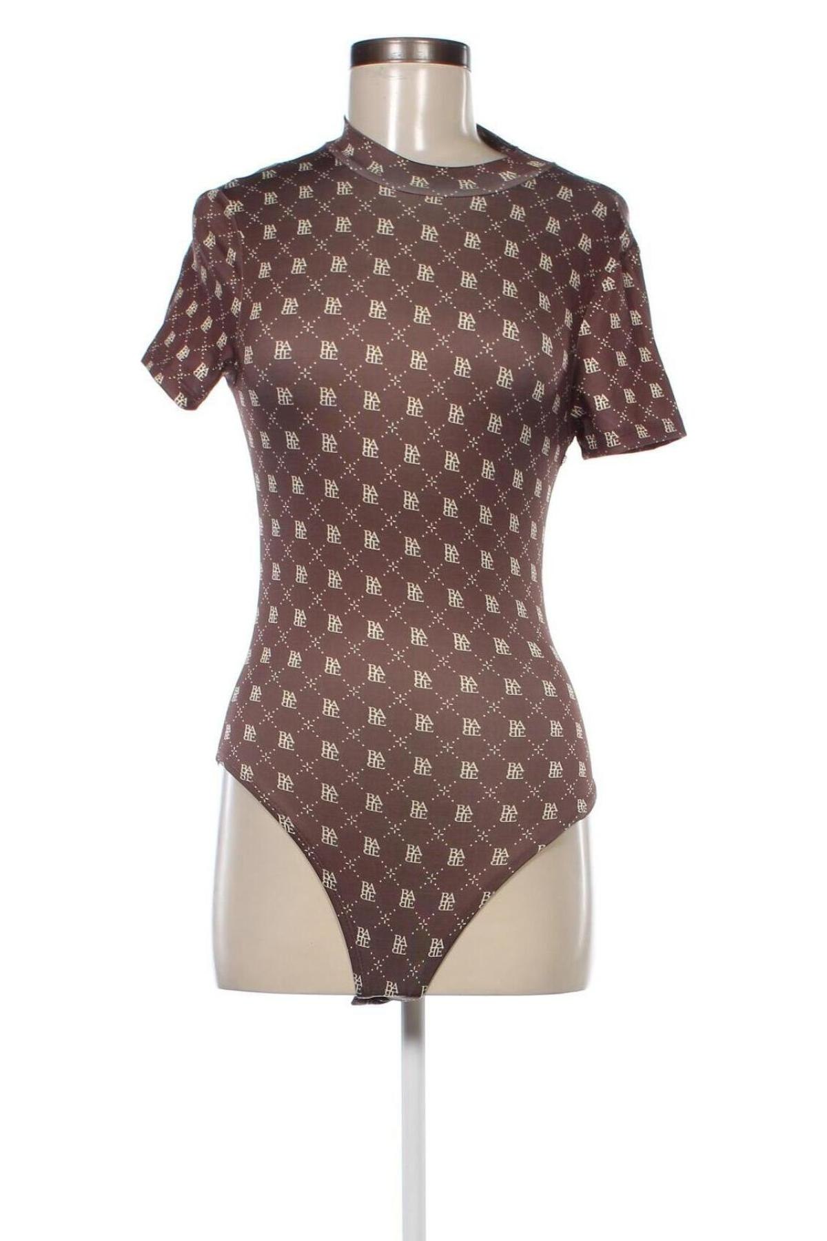 Дамска блуза - боди Jennyfer, Размер S, Цвят Кафяв, Цена 4,65 лв.