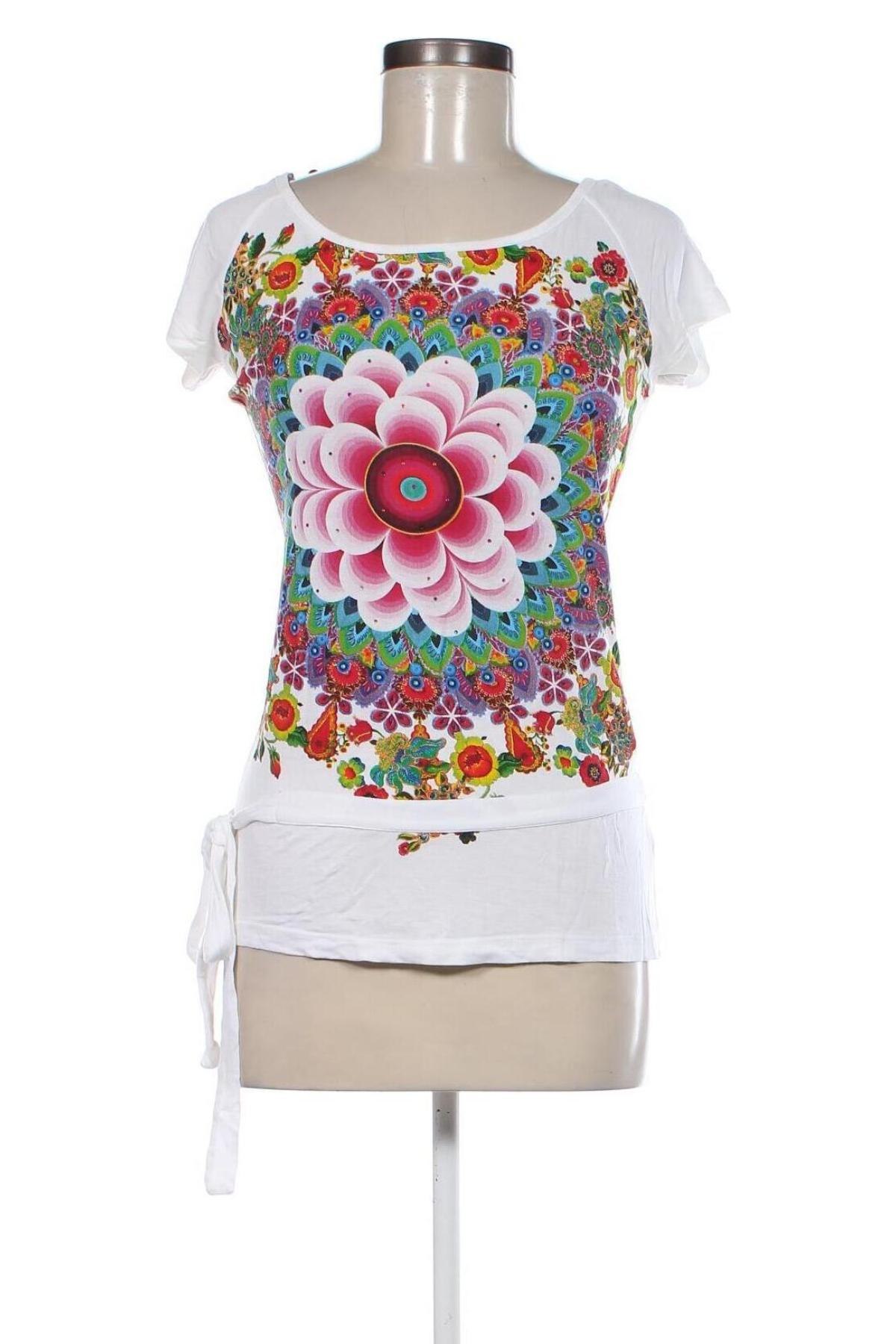 Bluzka damska Desigual, Rozmiar S, Kolor Biały, Cena 139,95 zł