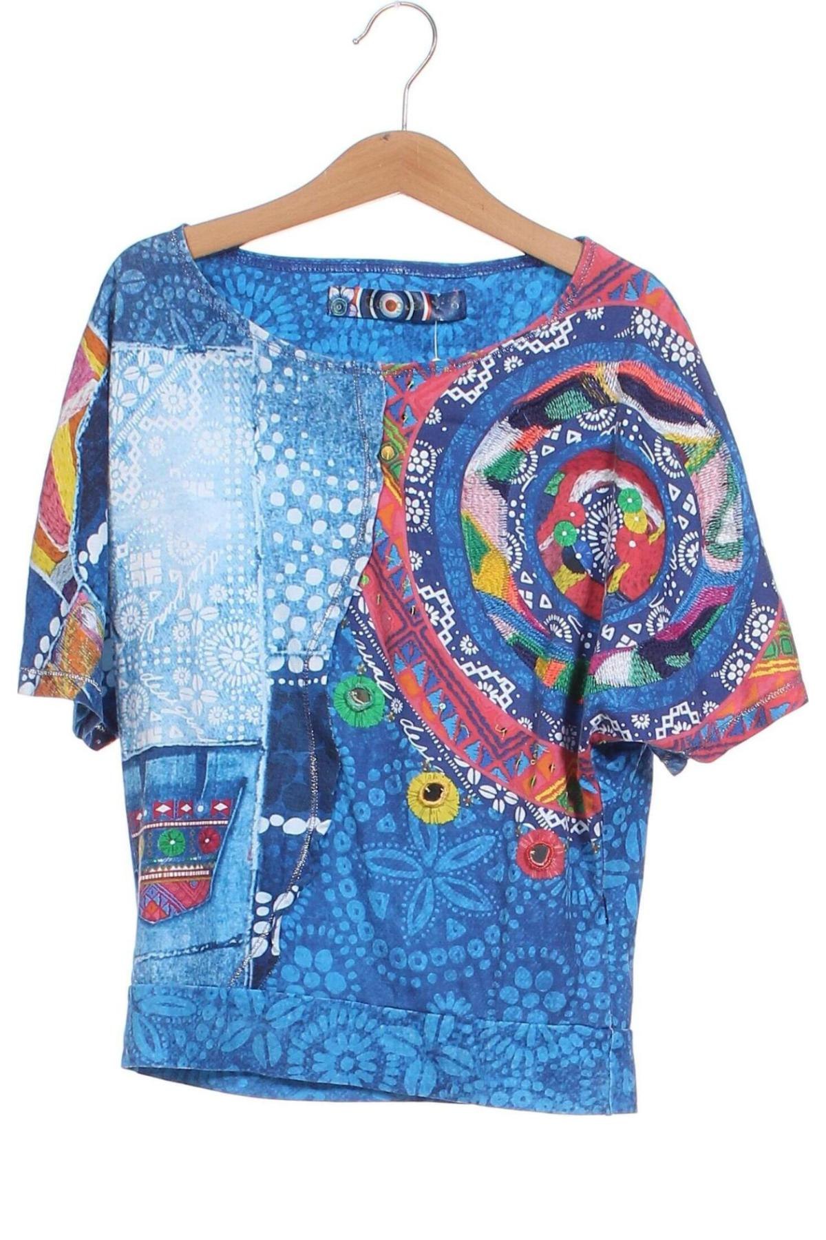 Γυναικεία μπλούζα Desigual, Μέγεθος XS, Χρώμα Πολύχρωμο, Τιμή 24,55 €