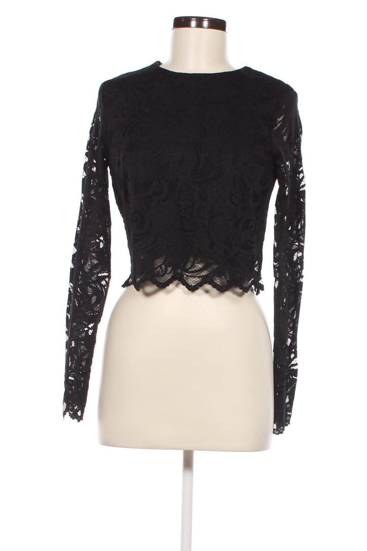 Дамска блуза H&M, Размер L, Цвят Черен, Цена 15,50 лв.
