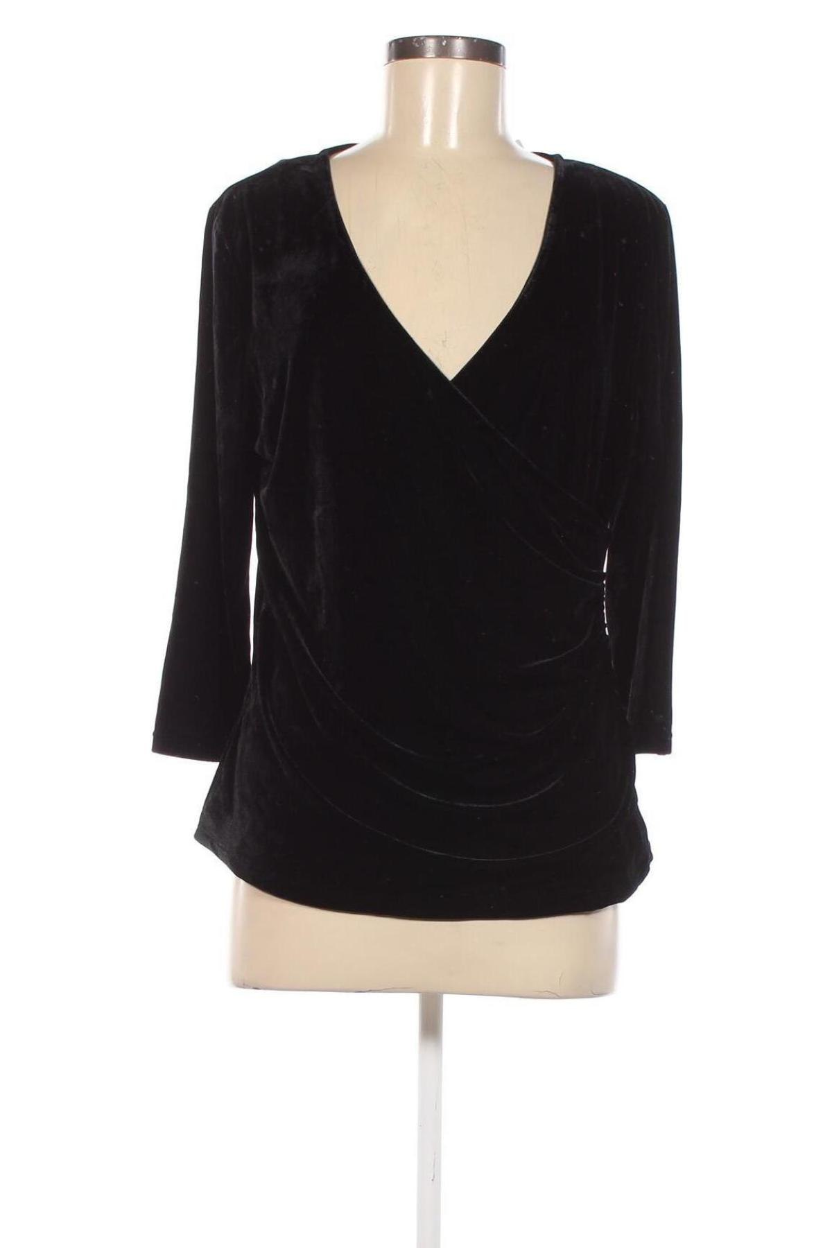 Γυναικεία μπλούζα Indiska, Μέγεθος L, Χρώμα Μαύρο, Τιμή 11,57 €