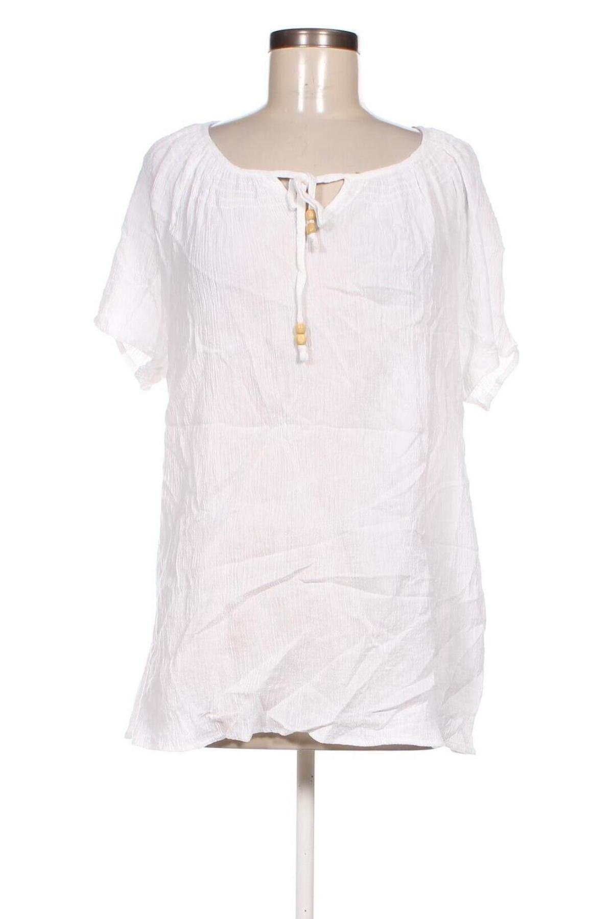 Γυναικεία μπλούζα OKAA, Μέγεθος XL, Χρώμα Λευκό, Τιμή 12,99 €