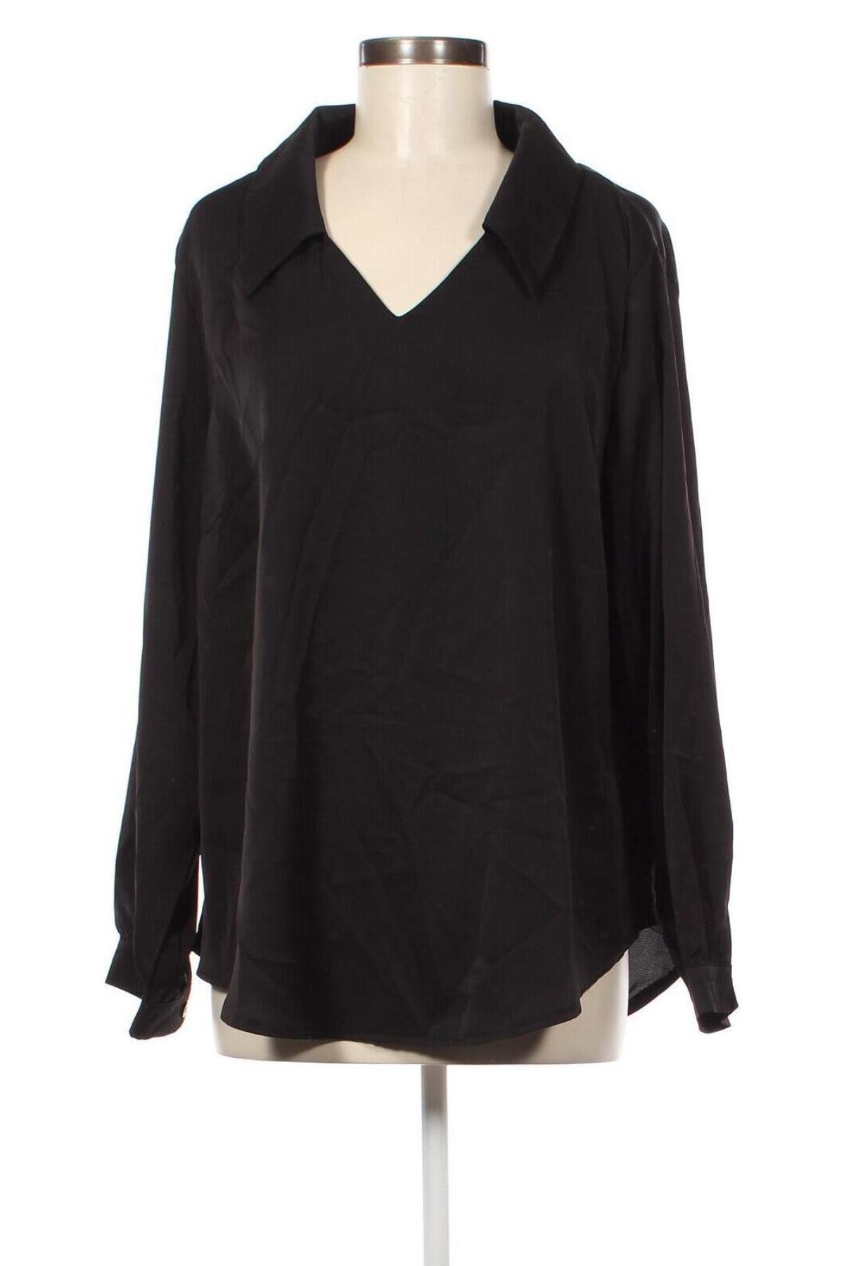 Γυναικεία μπλούζα SHEIN, Μέγεθος XXL, Χρώμα Μαύρο, Τιμή 4,70 €