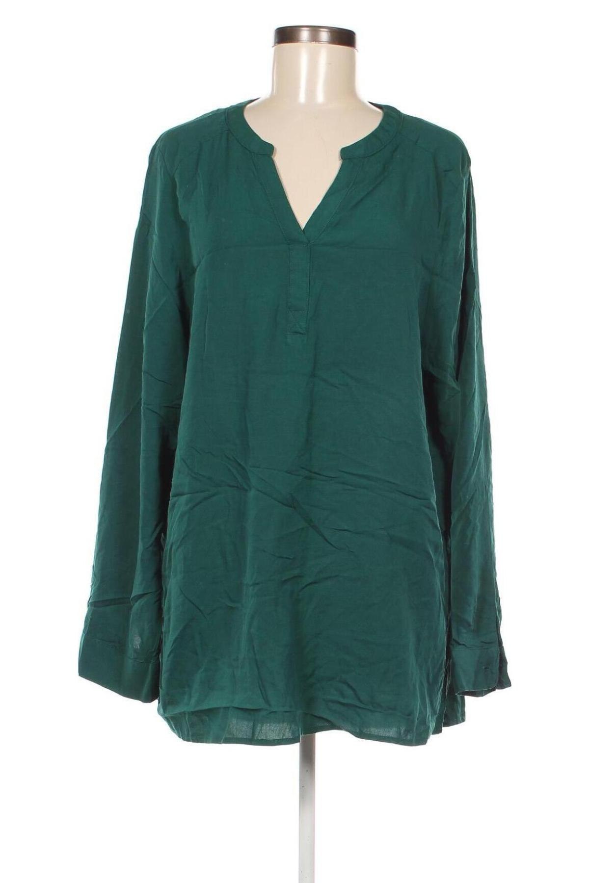 Γυναικεία μπλούζα Takko Fashion, Μέγεθος XL, Χρώμα Πράσινο, Τιμή 7,05 €