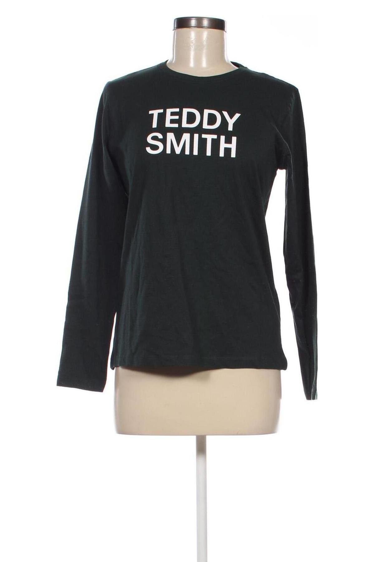 Дамска блуза Teddy Smith, Размер XS, Цвят Зелен, Цена 15,40 лв.