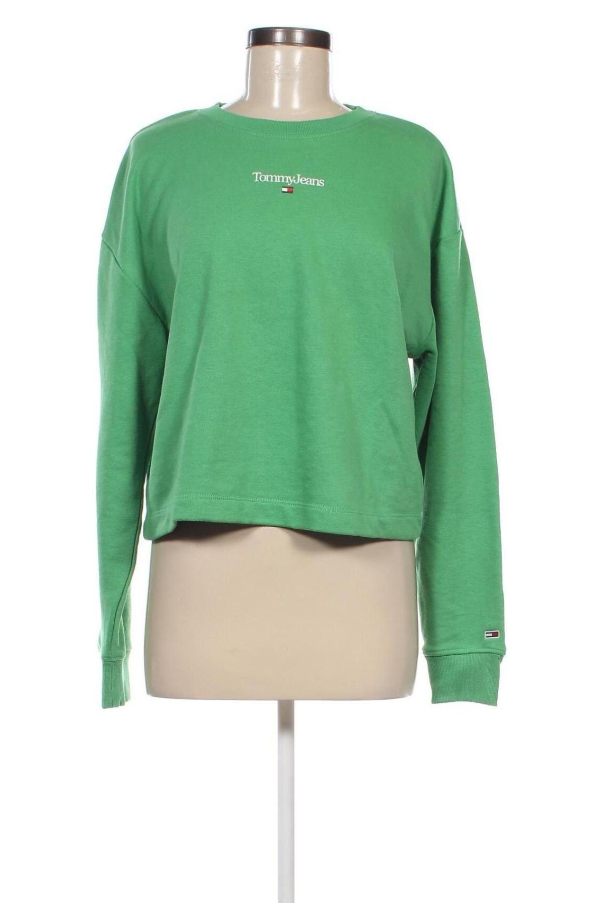 Bluză de femei Tommy Jeans, Mărime S, Culoare Verde, Preț 222,99 Lei