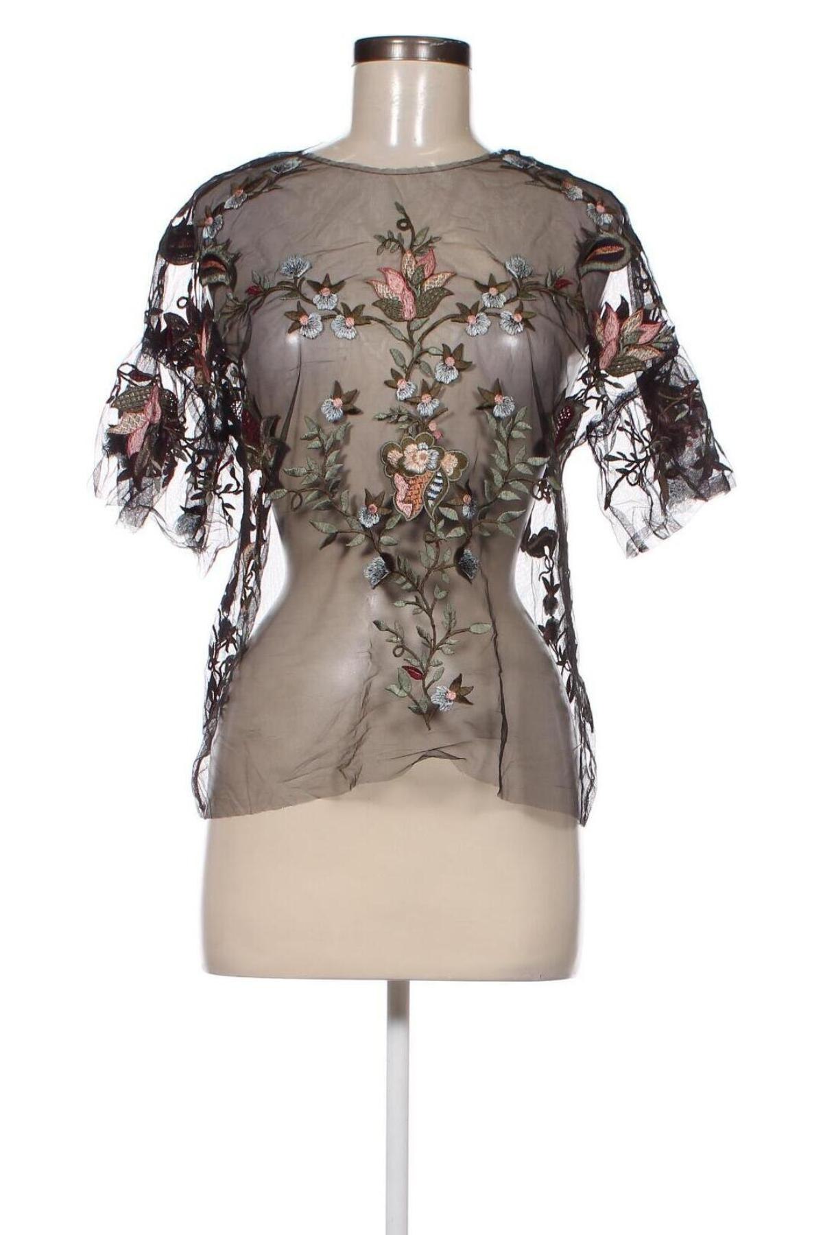 Дамска блуза Zara, Размер XS, Цвят Черен, Цена 20,00 лв.