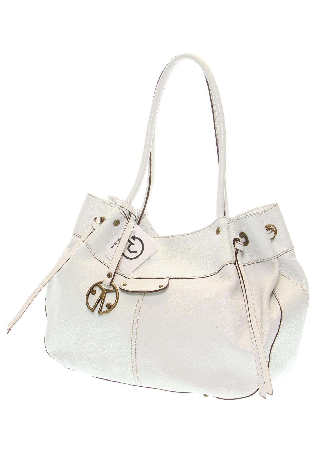 Дамска чанта Coccinelle, Цвят Бял, Цена 218,25 лв.
