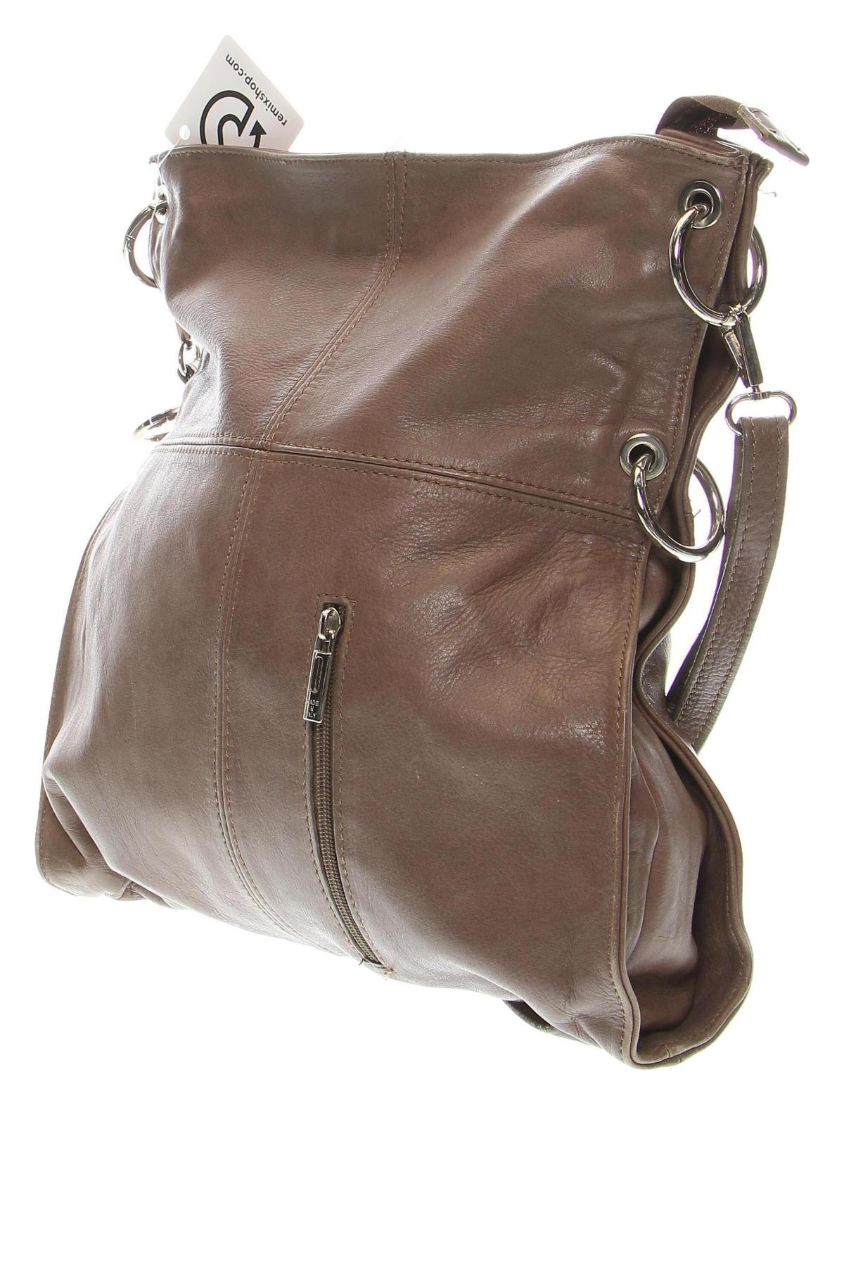 Дамска чанта Made In Italy, Цвят Кафяв, Цена 99,94 лв.