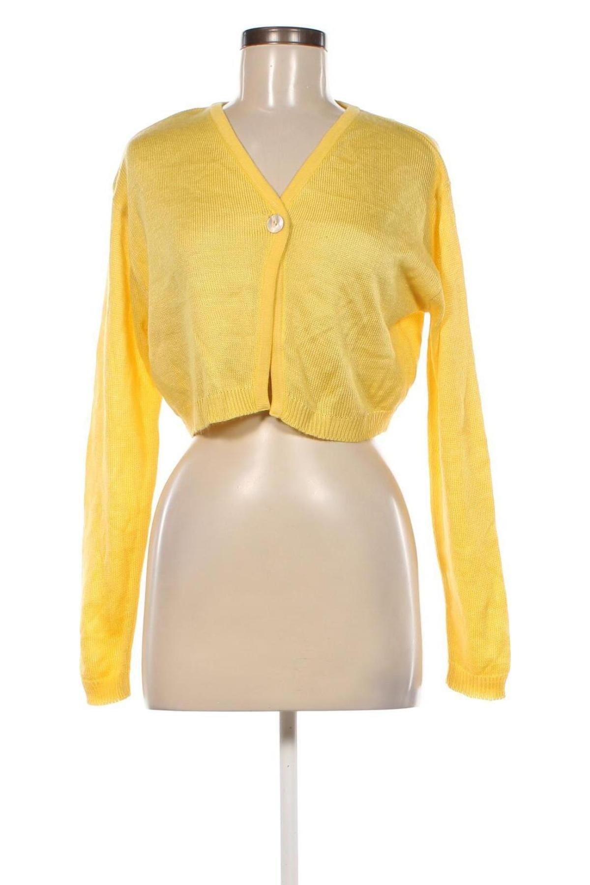 Γυναικεία ζακέτα, Μέγεθος M, Χρώμα Κίτρινο, Τιμή 5,92 €