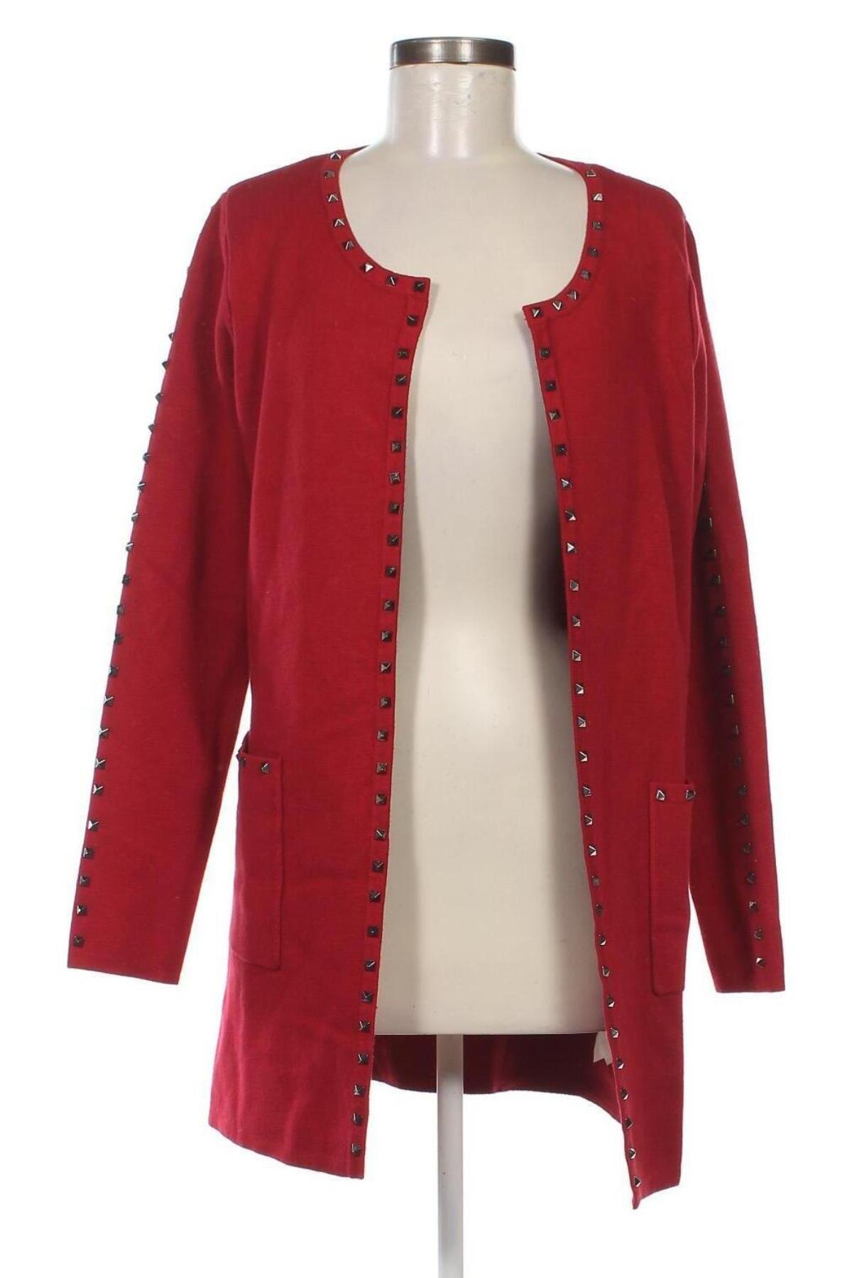 Damen Strickjacke, Größe M, Farbe Rot, Preis 9,08 €