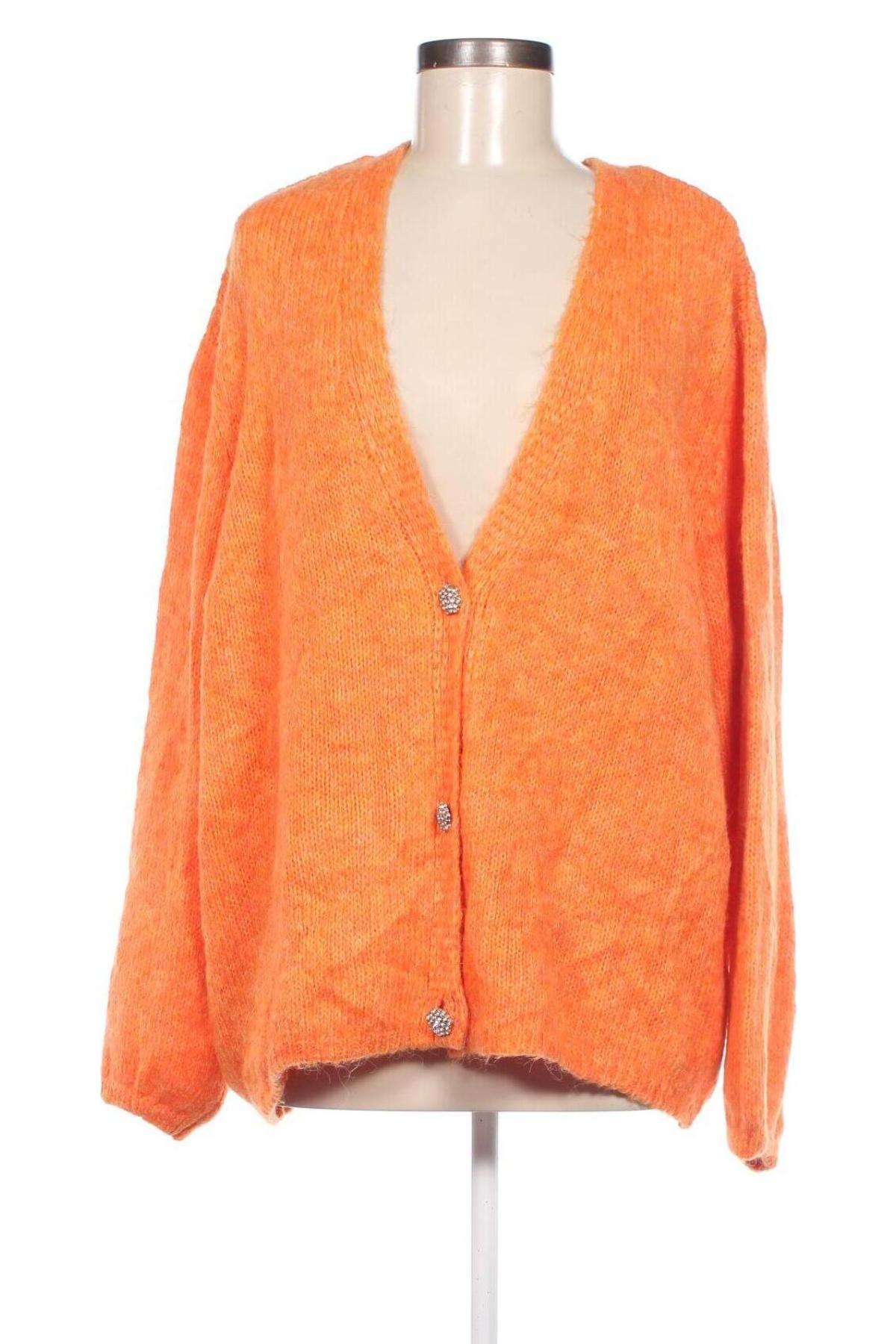 Damen Strickjacke, Größe XXL, Farbe Orange, Preis 14,13 €