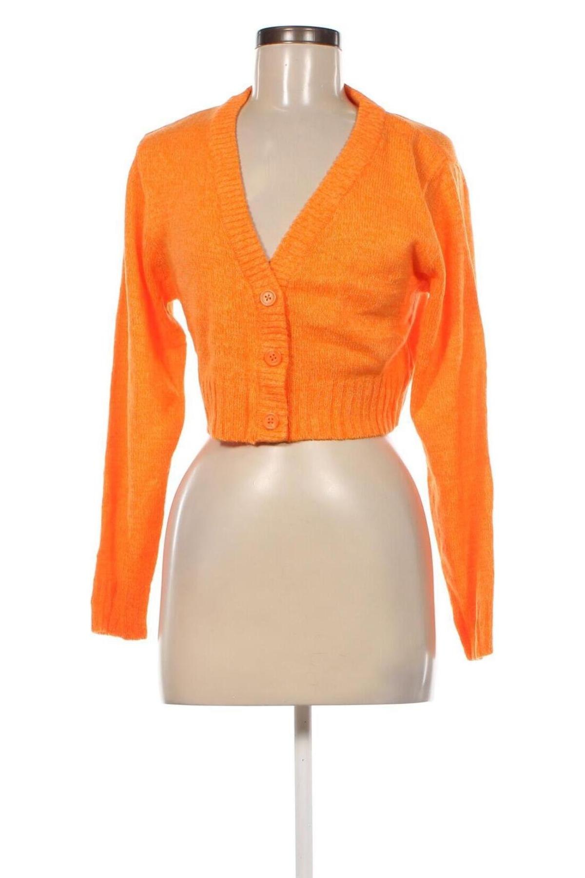 Damen Strickjacke H&M Divided, Größe XS, Farbe Orange, Preis 9,08 €