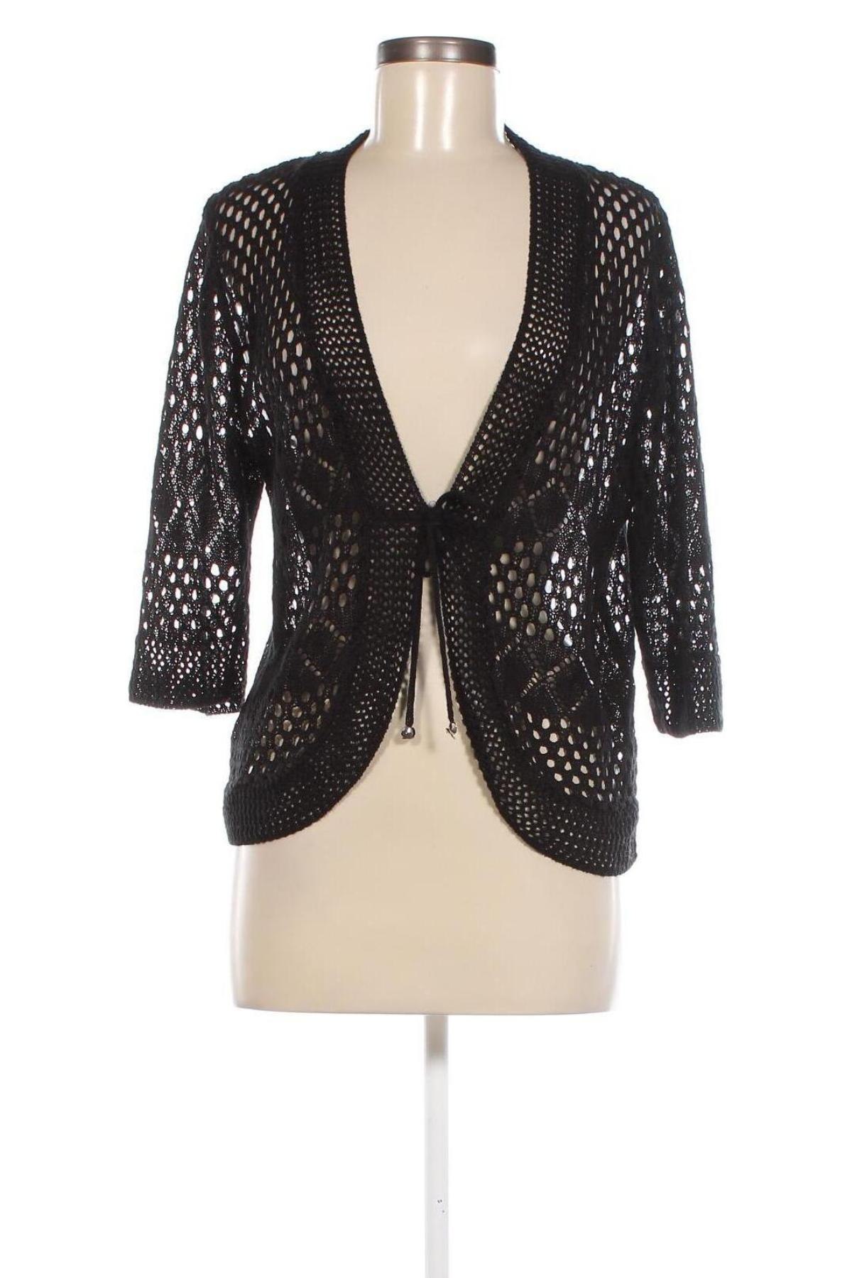 Γυναικεία ζακέτα Knitt, Μέγεθος L, Χρώμα Μαύρο, Τιμή 8,07 €