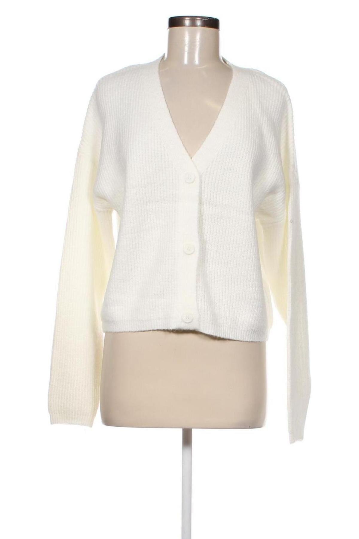 Cardigan de damă Pieces, Mărime M, Culoare Alb, Preț 203,95 Lei