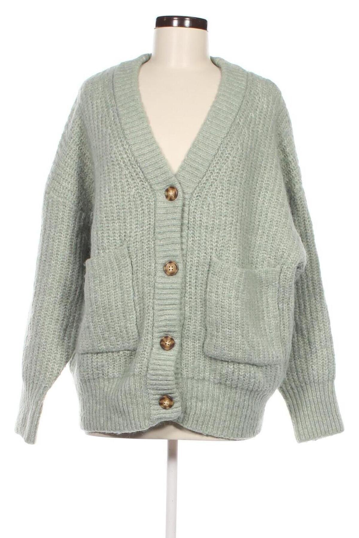 Damen Strickjacke Zara, Größe M, Farbe Grün, Preis € 9,40