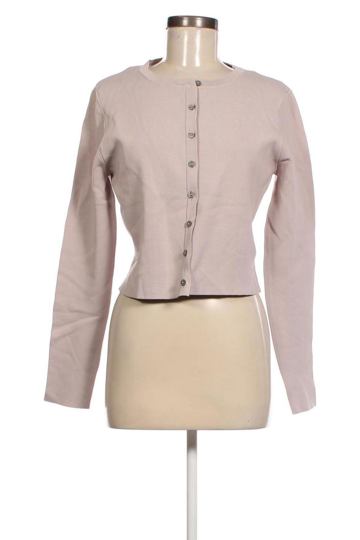Cardigan de damă Zara, Mărime XL, Culoare Bej, Preț 35,53 Lei