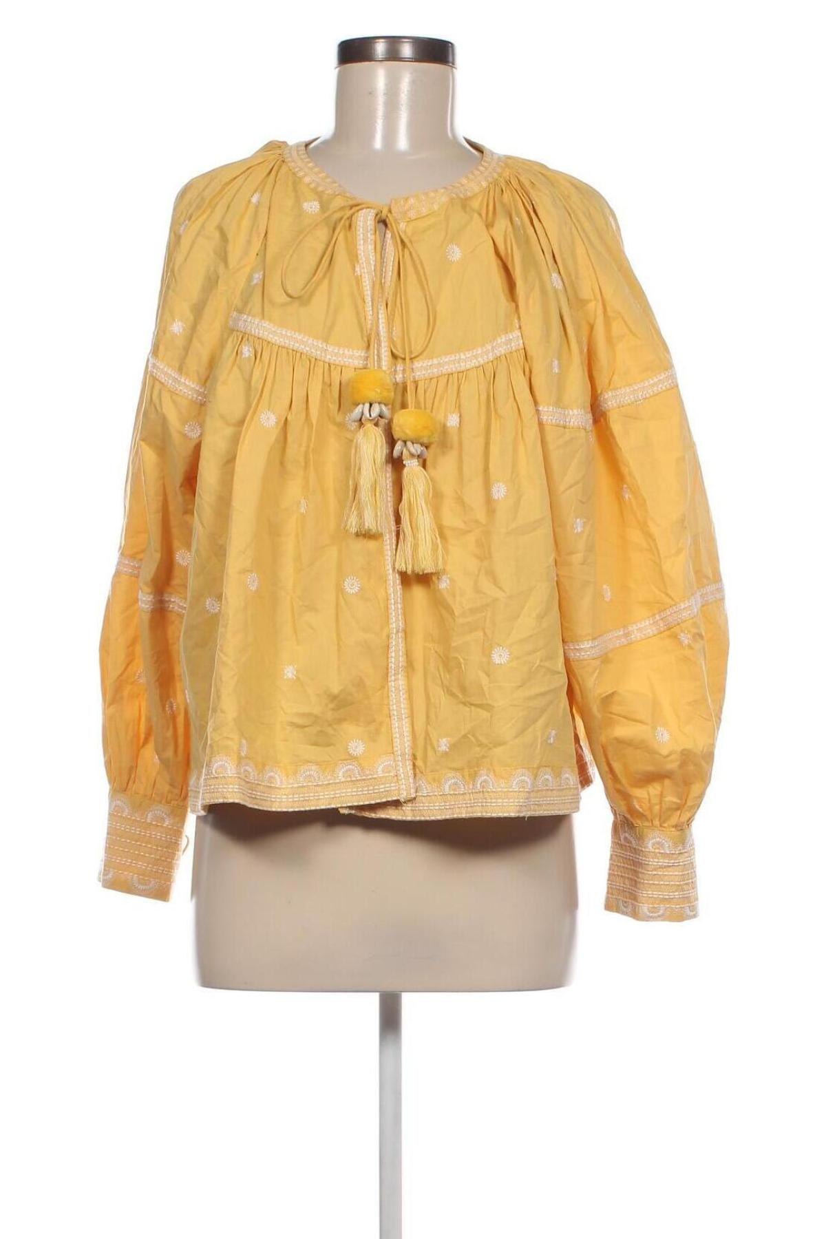 Damen Strickjacke Zara, Größe L, Farbe Gelb, Preis 18,79 €