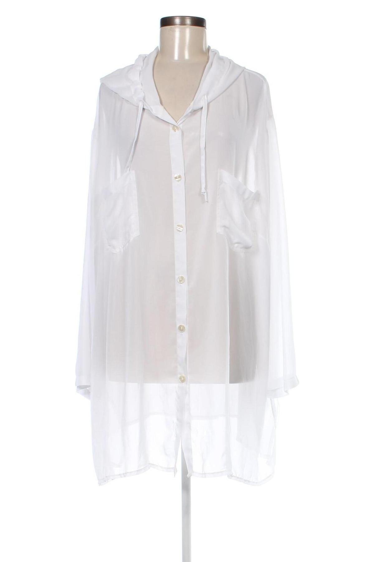 Γυναικείο πουκάμισο, Μέγεθος 5XL, Χρώμα Λευκό, Τιμή 13,00 €