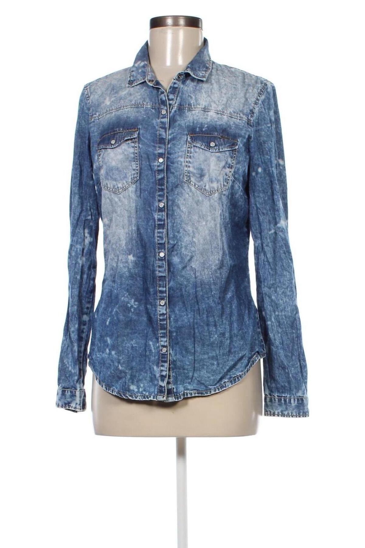 Damenbluse Bershka, Größe M, Farbe Blau, Preis € 5,99