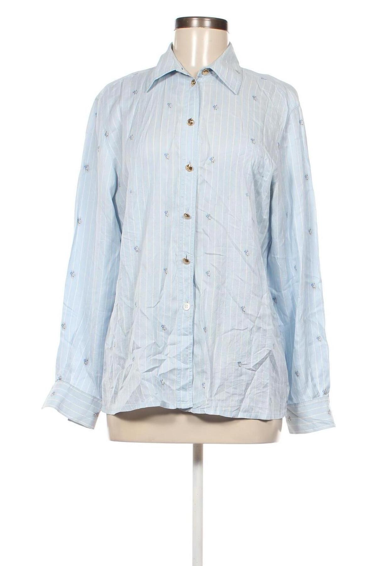 Дамска риза ESCADA BY MARGARETHA LEY, Размер M, Цвят Син, Цена 188,00 лв.