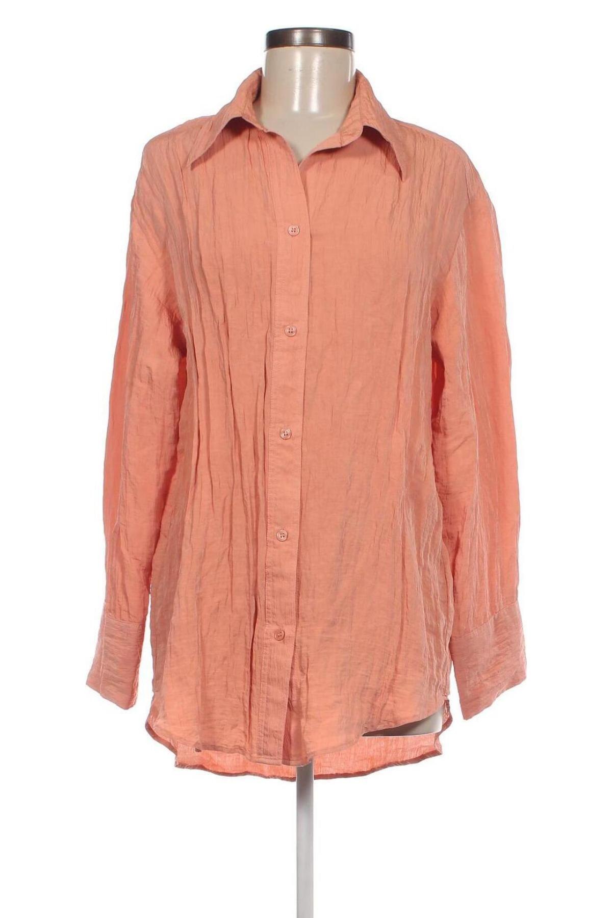 Дамска риза H&M, Размер S, Цвят Оранжев, Цена 12,50 лв.