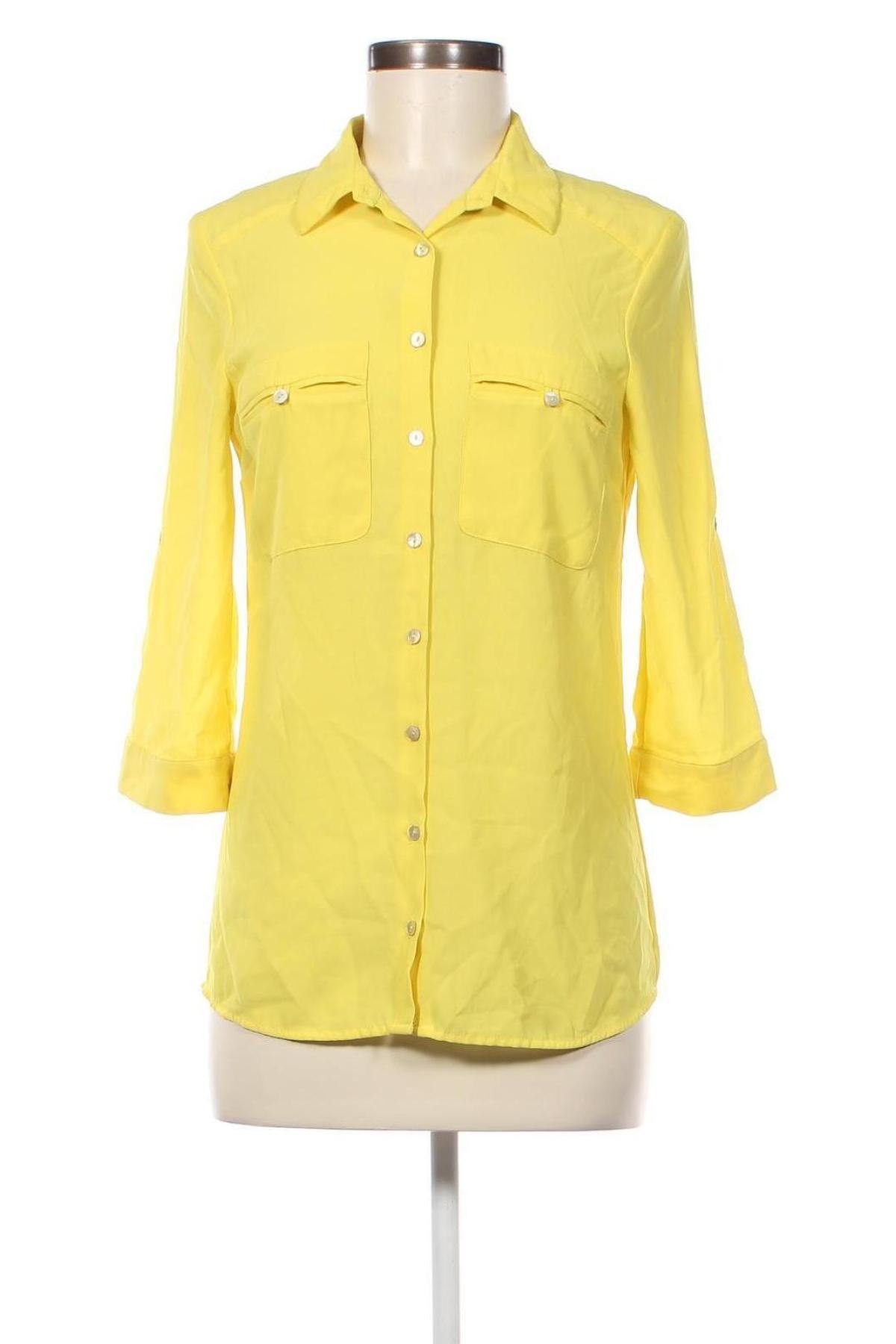 Дамска риза H&M, Размер S, Цвят Жълт, Цена 12,50 лв.
