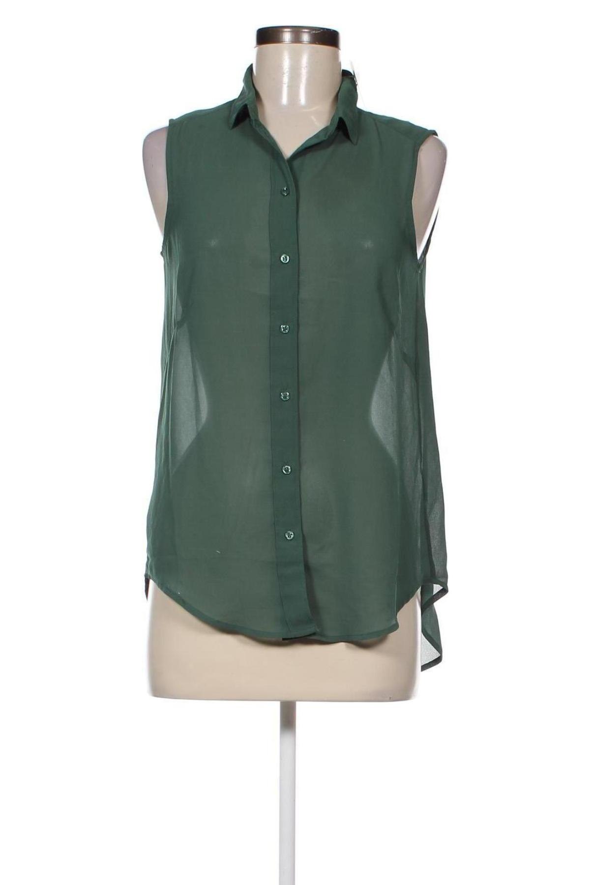 Cămașă de femei H&M, Mărime XS, Culoare Verde, Preț 20,99 Lei