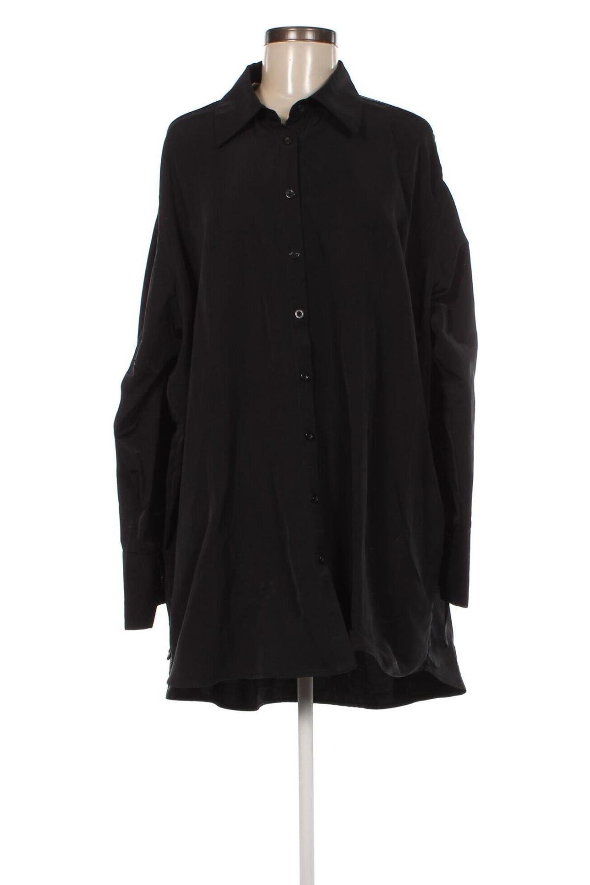 Γυναικείο πουκάμισο Hoermanseder x About You, Μέγεθος S, Χρώμα Μαύρο, Τιμή 19,85 €