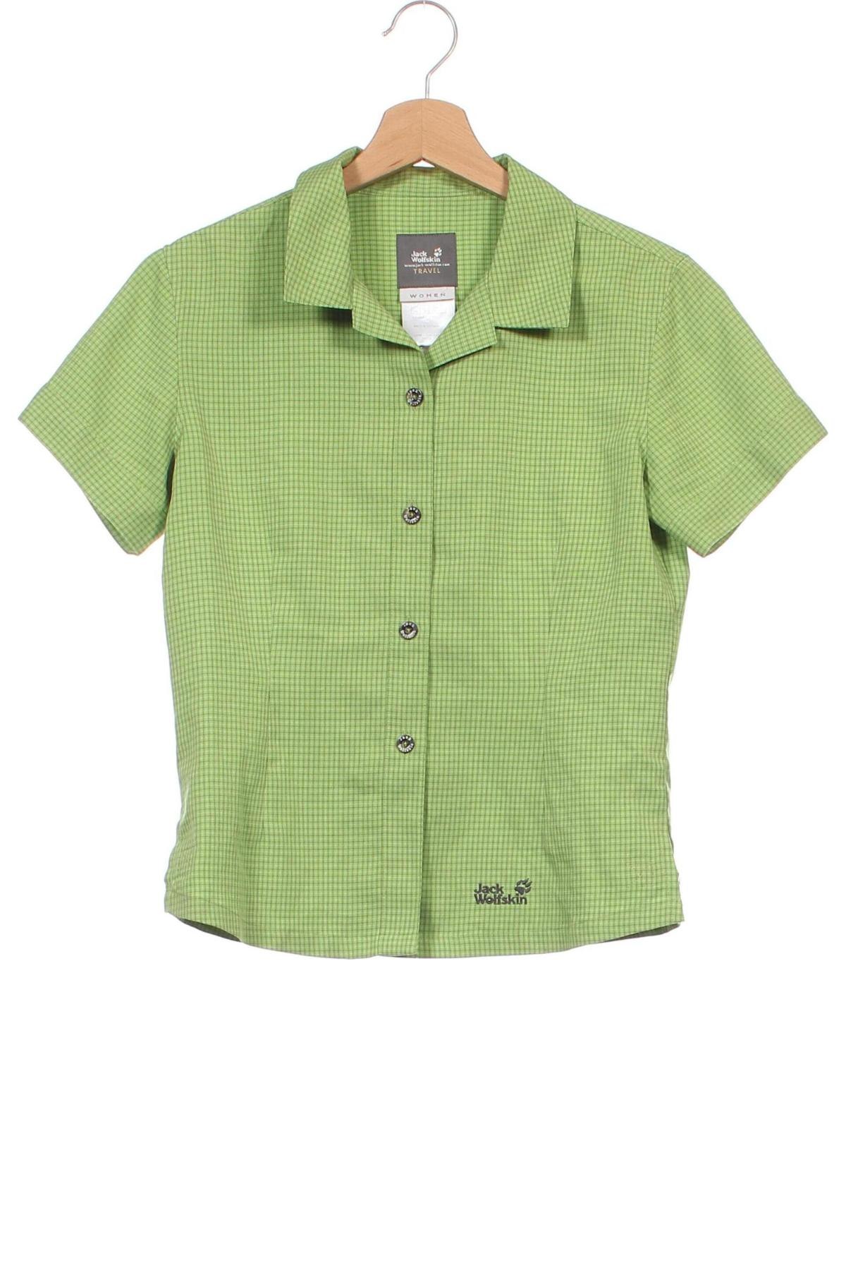Γυναικείο πουκάμισο Jack Wolfskin, Μέγεθος XS, Χρώμα Πράσινο, Τιμή 17,81 €