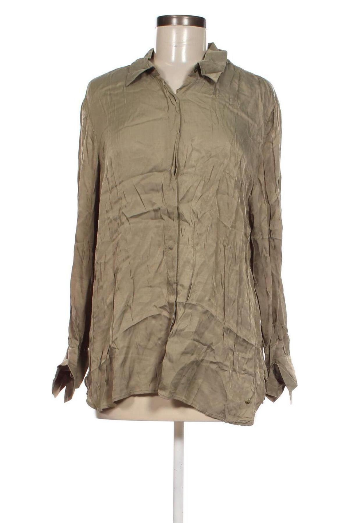Γυναικείο πουκάμισο Olsen, Μέγεθος XL, Χρώμα Πράσινο, Τιμή 11,57 €