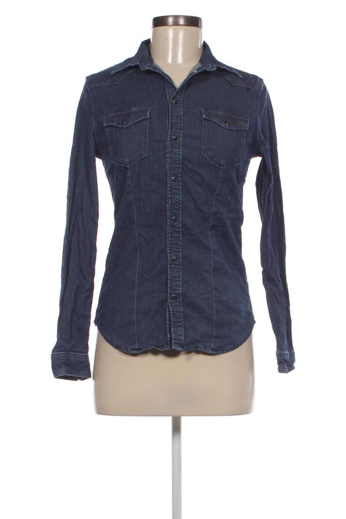 Γυναικείο πουκάμισο Pepe Jeans, Μέγεθος S, Χρώμα Μπλέ, Τιμή 16,33 €