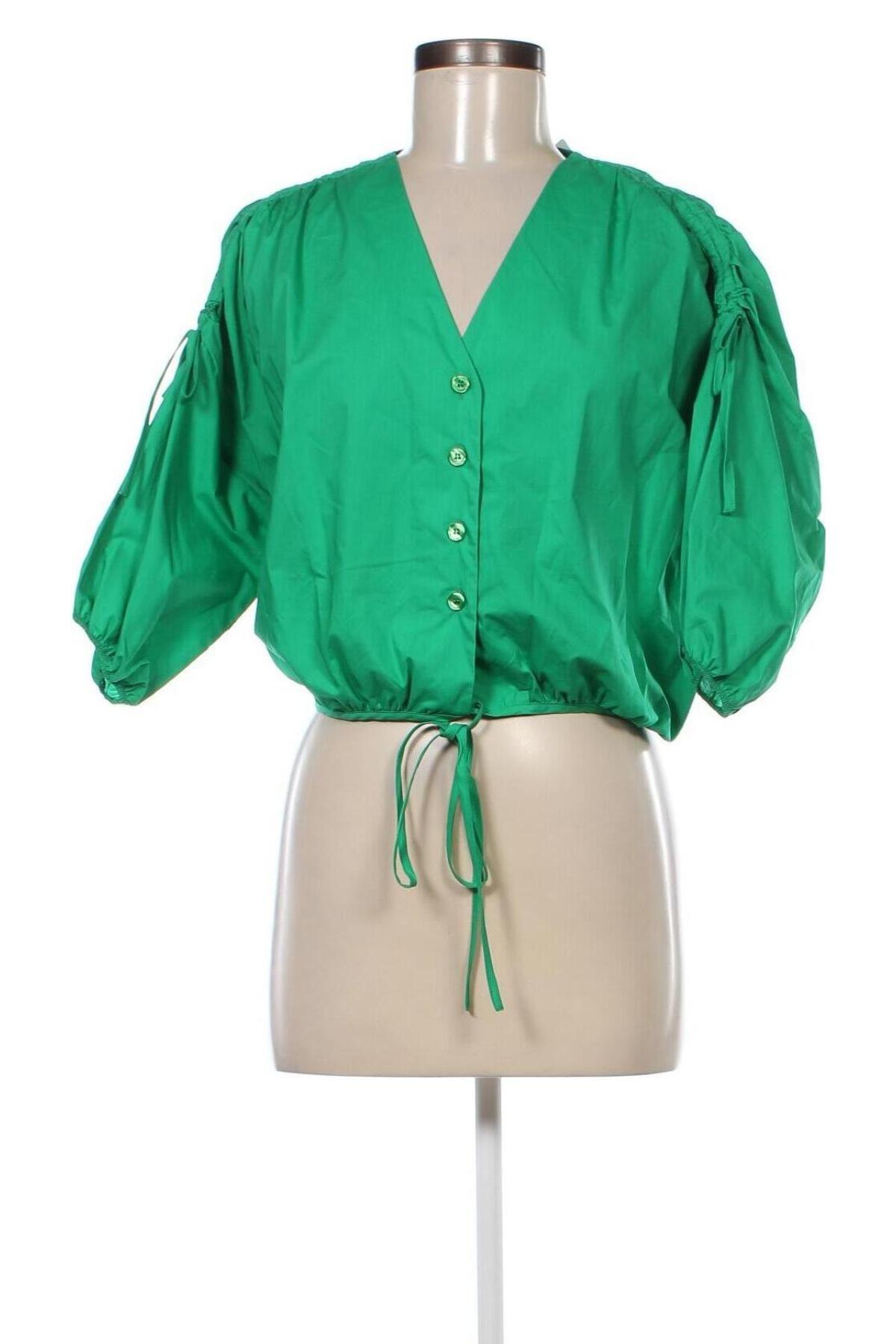 Γυναικείο πουκάμισο Pinko, Μέγεθος XS, Χρώμα Πράσινο, Τιμή 64,60 €