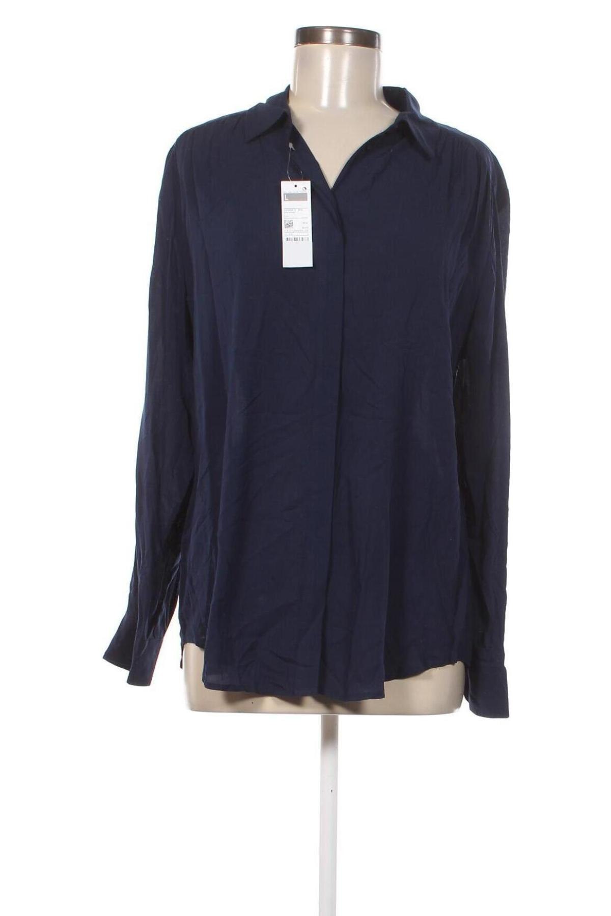Γυναικείο πουκάμισο United Colors Of Benetton, Μέγεθος L, Χρώμα Μπλέ, Τιμή 39,69 €