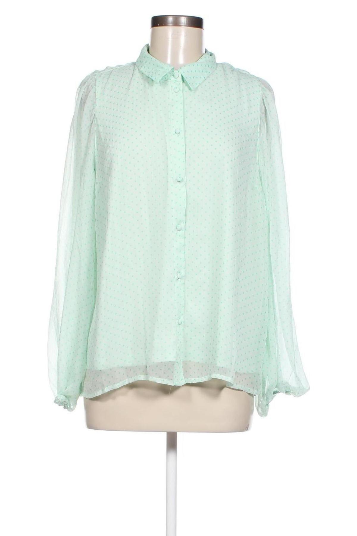 Γυναικείο πουκάμισο Vero Moda, Μέγεθος XL, Χρώμα Πράσινο, Τιμή 13,04 €