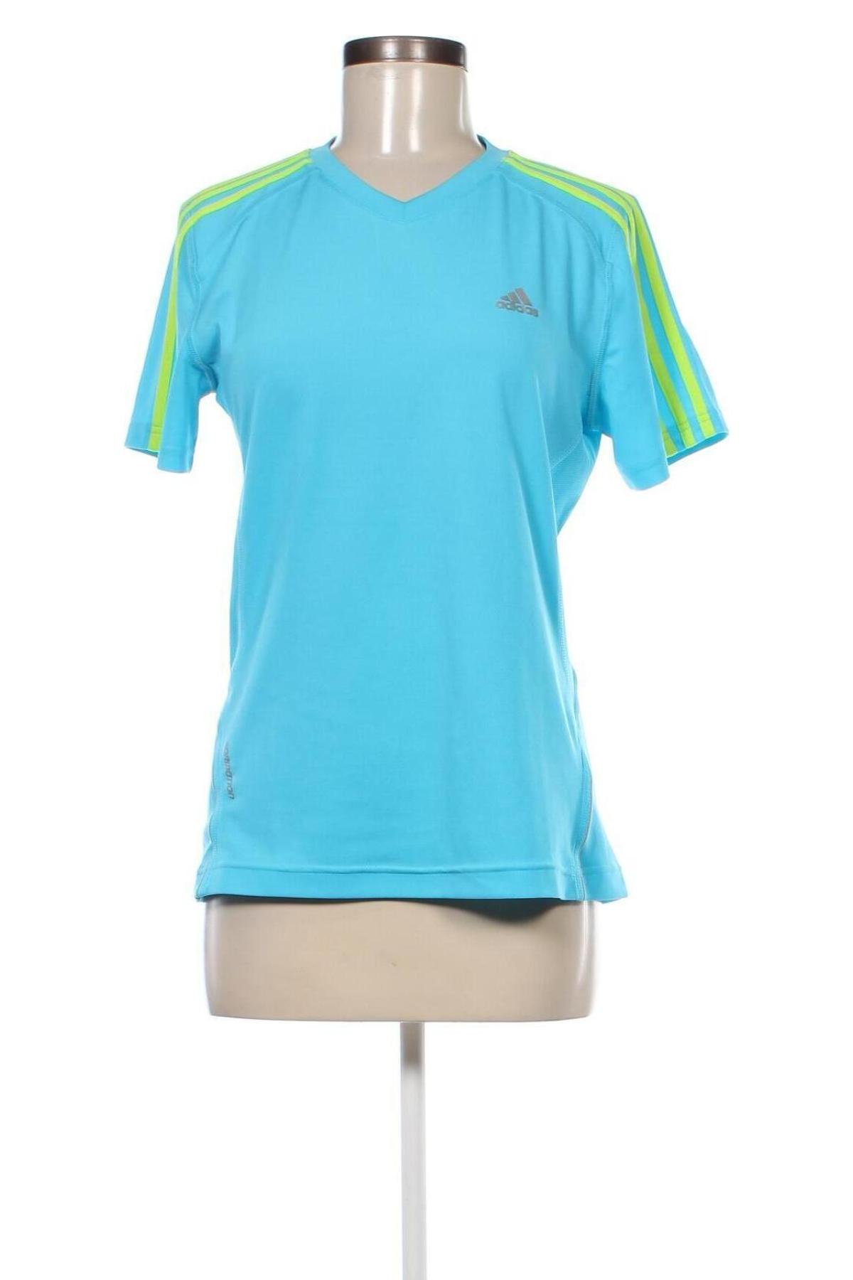 Damen T-Shirt Adidas, Größe M, Farbe Blau, Preis 14,00 €