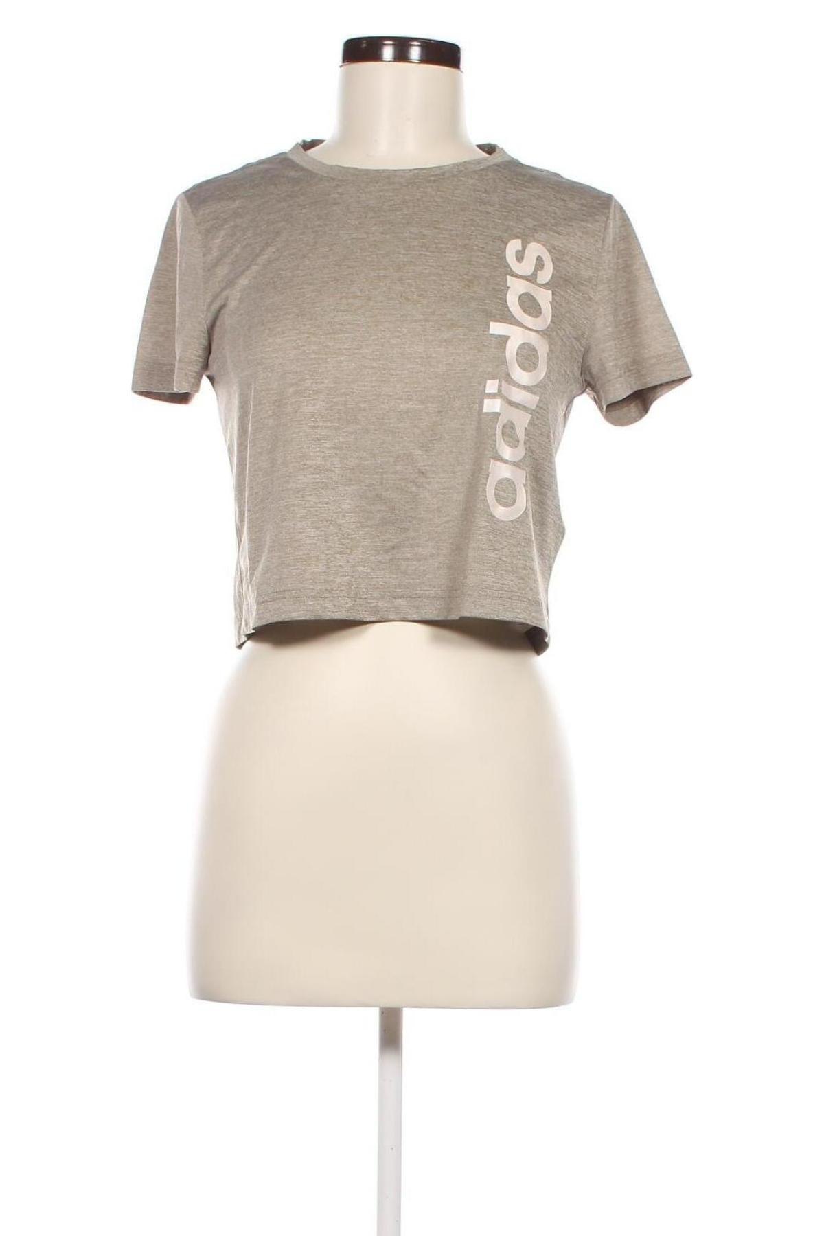 Damen T-Shirt Adidas, Größe S, Farbe Beige, Preis € 18,79