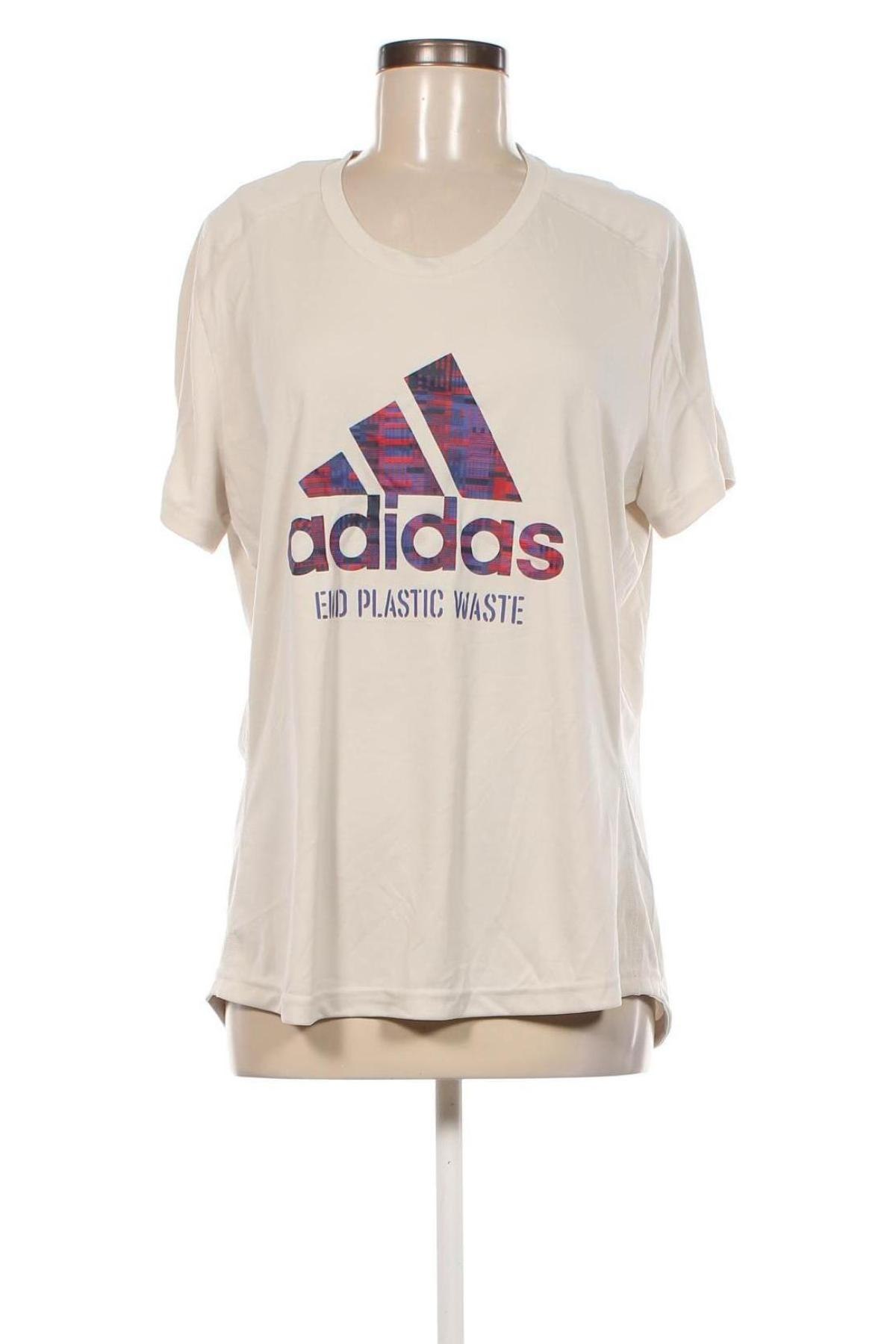 Tricou de femei Adidas, Mărime XL, Culoare Ecru, Preț 88,82 Lei