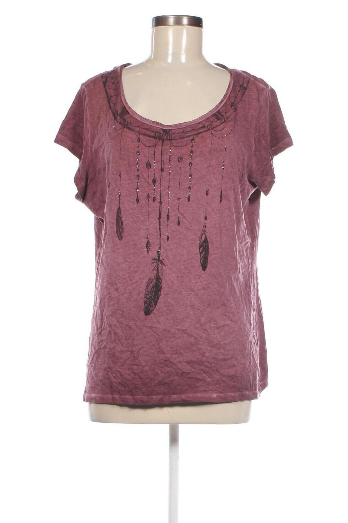 Γυναικείο t-shirt Anastacia, Μέγεθος L, Χρώμα Ρόζ , Τιμή 8,04 €