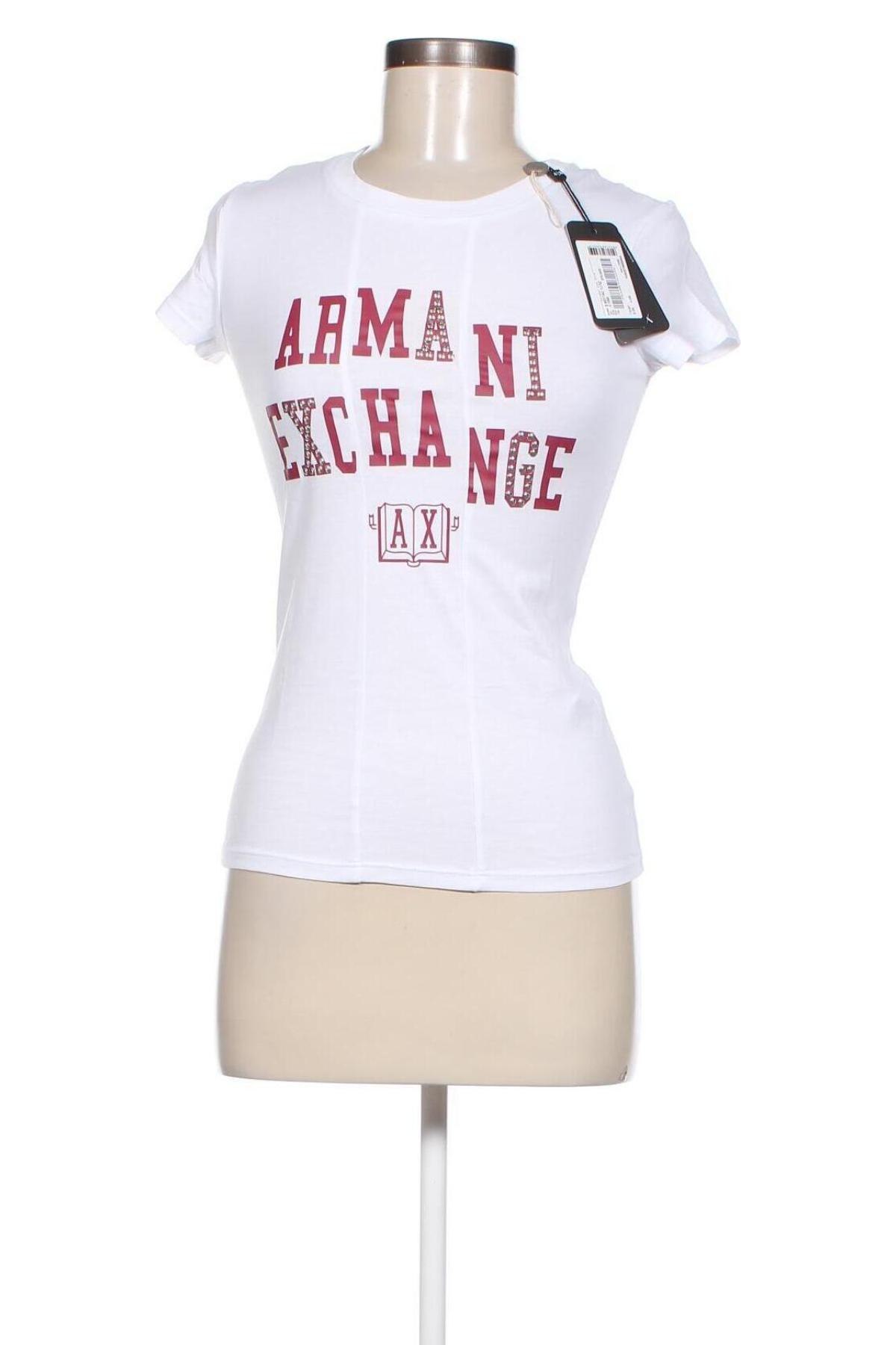 Damen T-Shirt Armani Exchange, Größe XS, Farbe Weiß, Preis 37,11 €