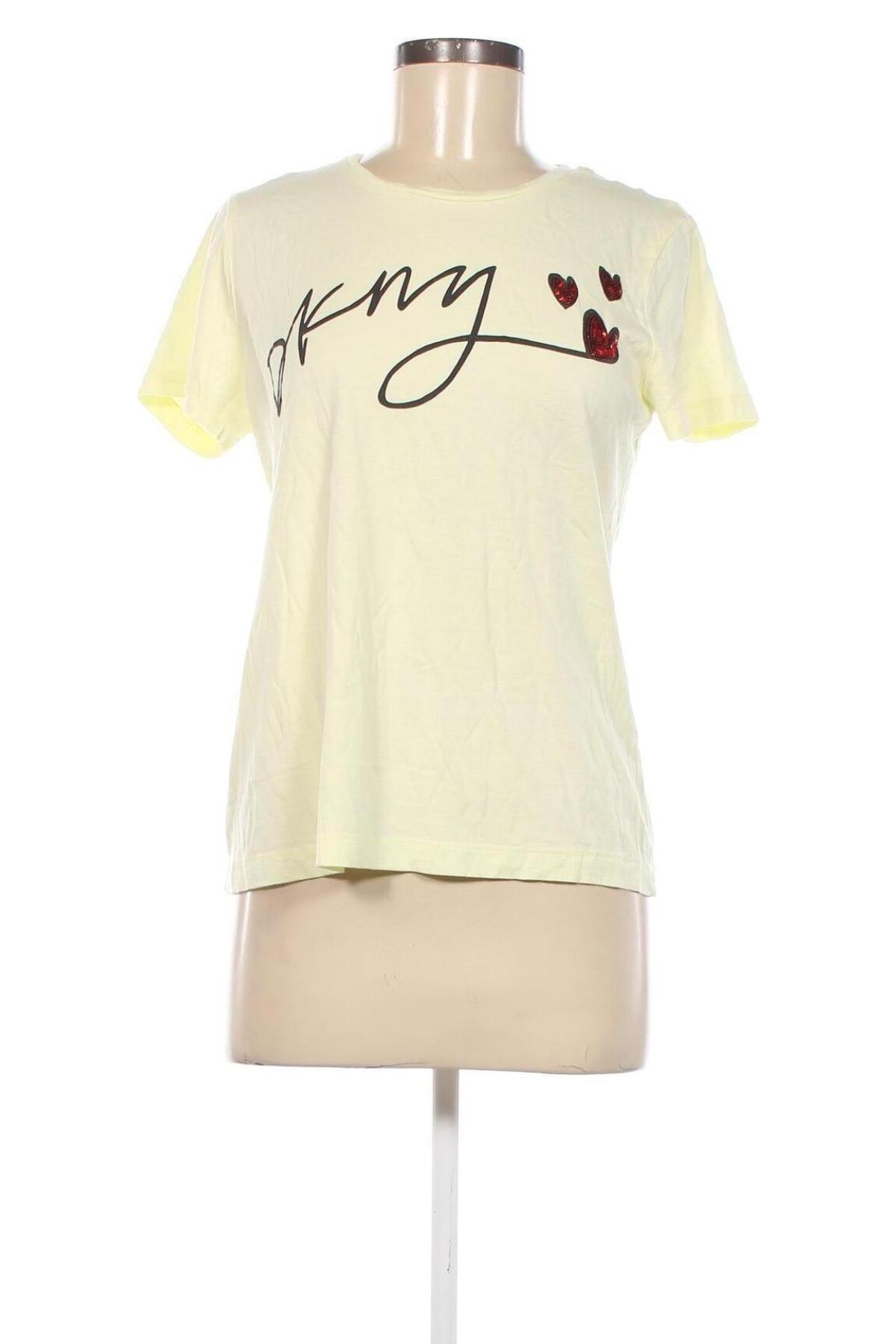 Γυναικείο t-shirt DKNY Jeans, Μέγεθος M, Χρώμα Κίτρινο, Τιμή 46,65 €