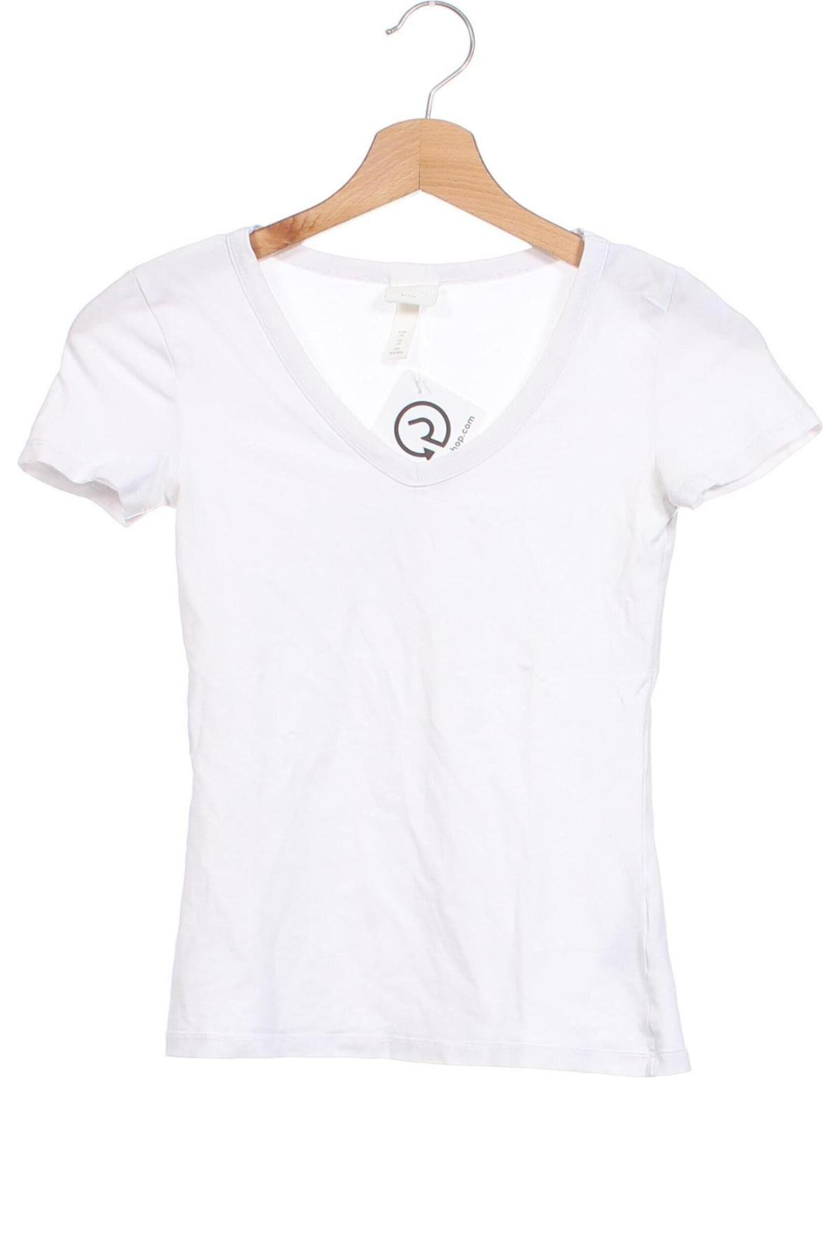 Damen T-Shirt H&M, Größe XS, Farbe Weiß, Preis € 7,00