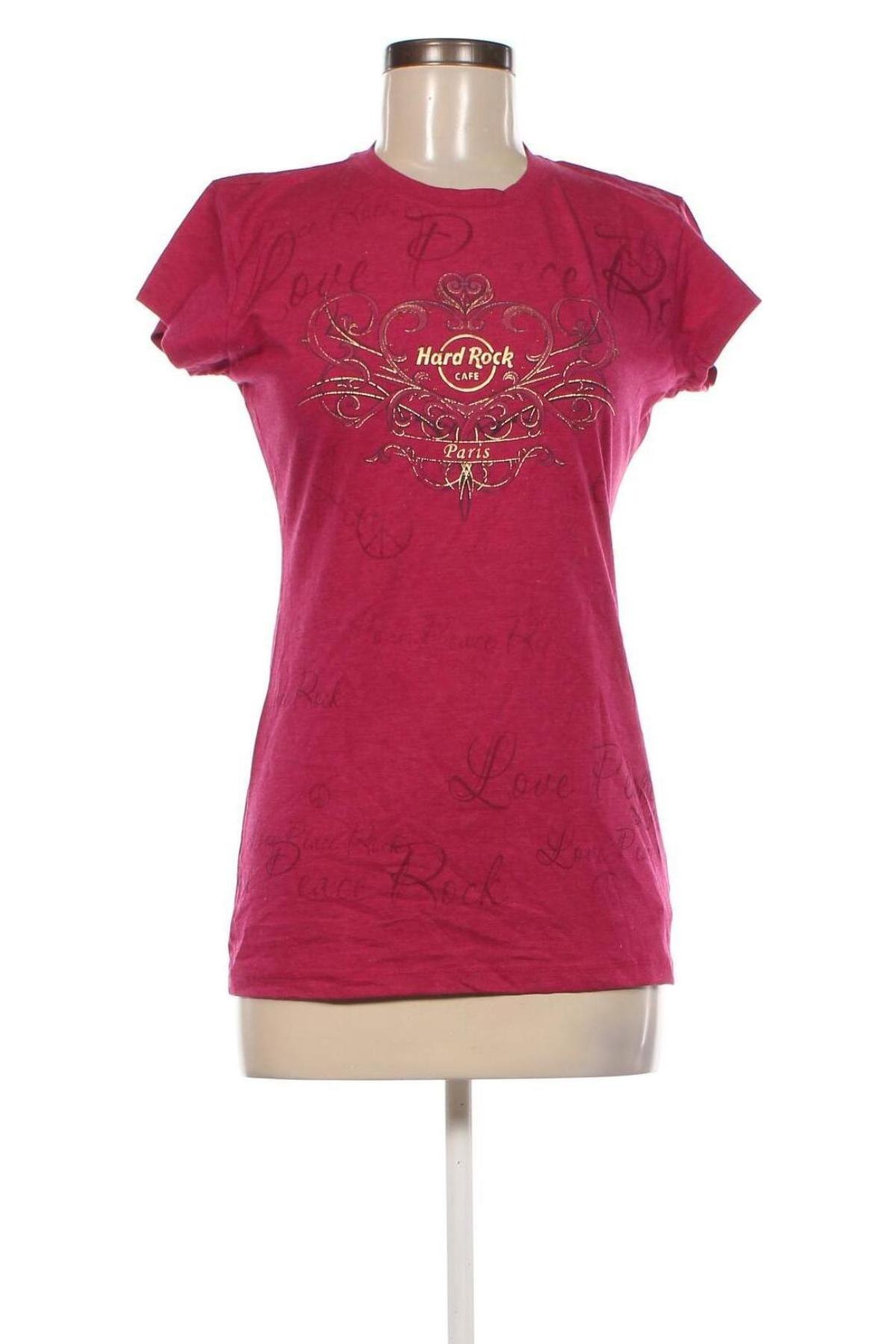 Damen T-Shirt Hard Rock Cafe, Größe M, Farbe Rosa, Preis 11,13 €