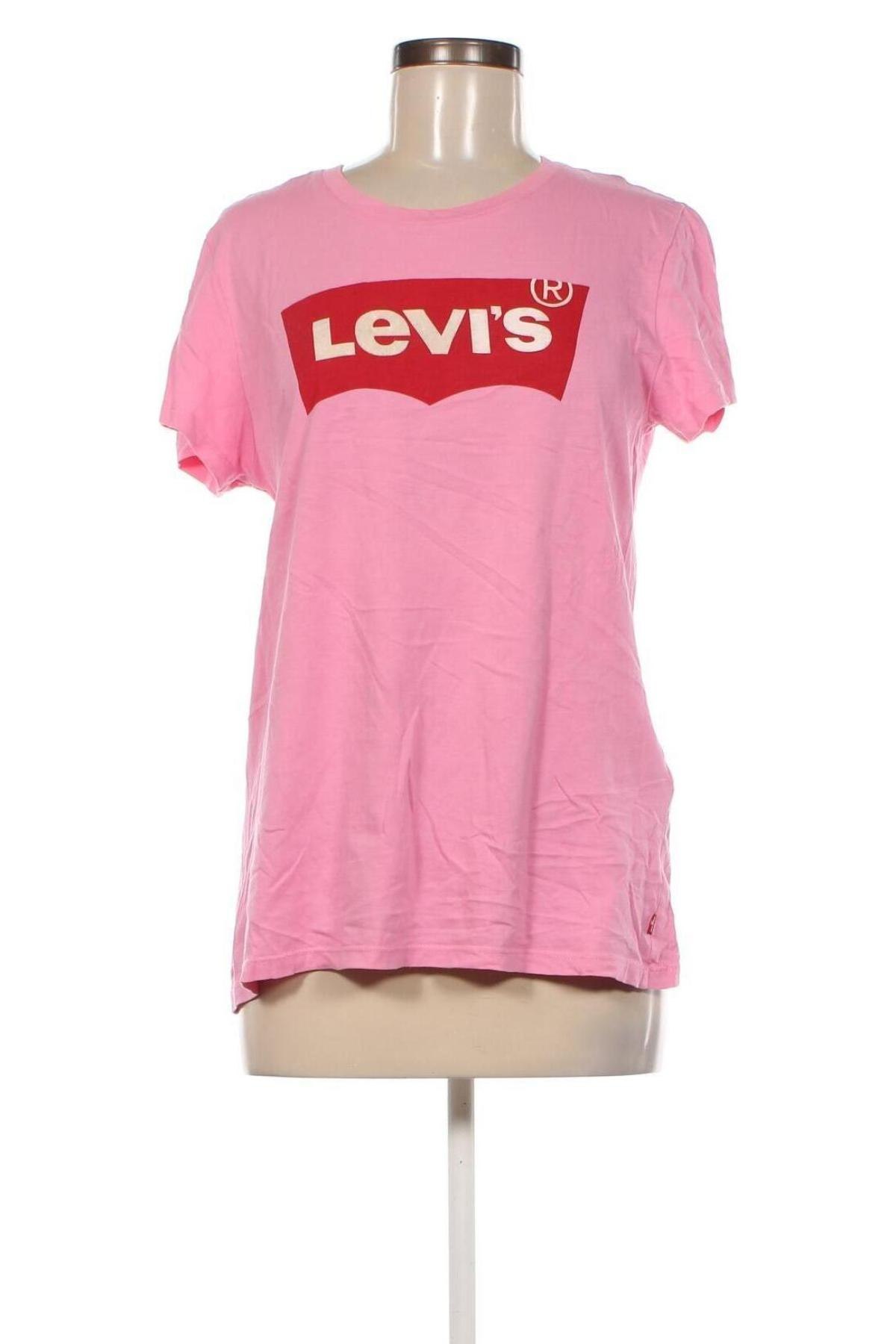 Damski T-shirt Levi's, Rozmiar L, Kolor Różowy, Cena 86,36 zł